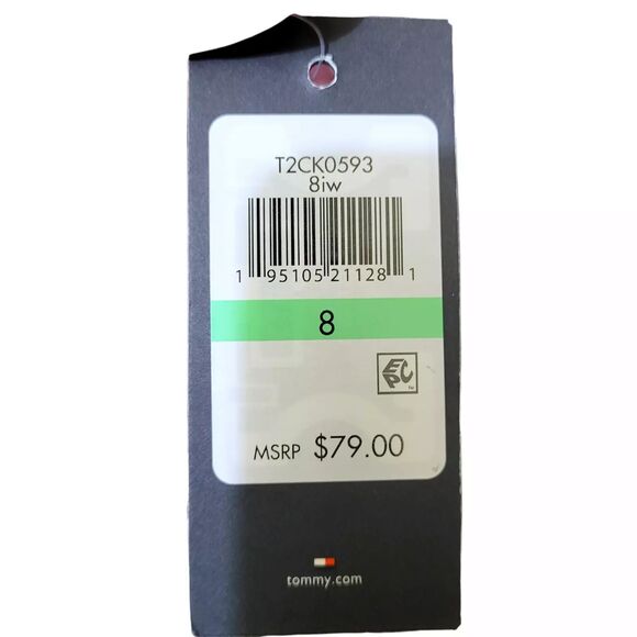 Tommy Hilfiger Wide Leg Pants Womens 8 White High Rise Belted Pockets NWT - Picture 8 of 11